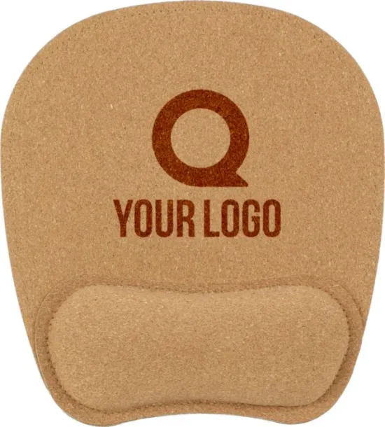 EDWIN Cork ergonomic mouse pad brown