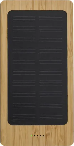 JOAN solarna prijenosna baterija od bambusa, 8 000 mAh