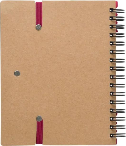 ANGELA Recycled paper notebook red