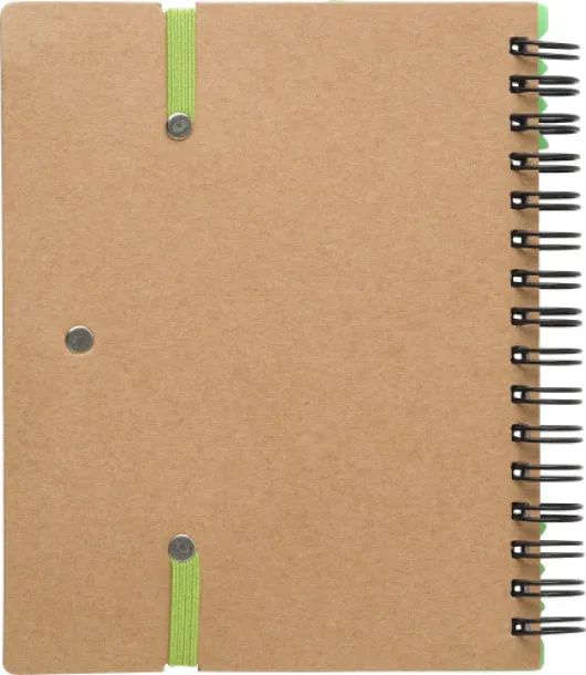 ANGELA Recycled paper notebook light green