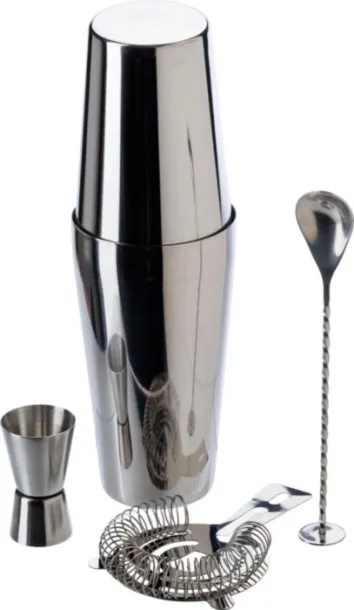 TATIANA Stainless steel cocktail set Crna
