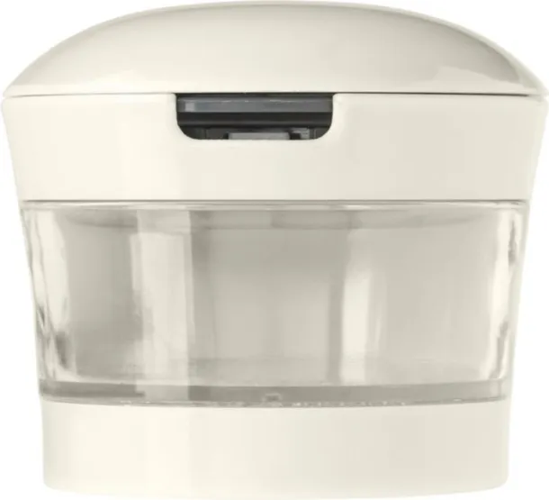 ROSSETTA Rezač češnjaka od plastike s nehrđajućim čelikom Bijela