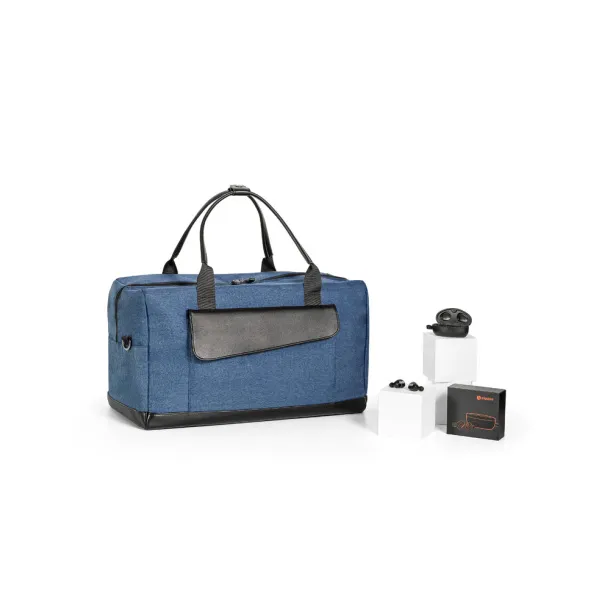 KIT TRAVEL Travel kit designed to carry everything you need for your trips in a spacious way Blue