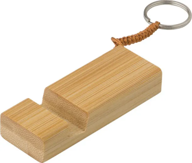 Kian Bamboo key chain phone stand  bamboo