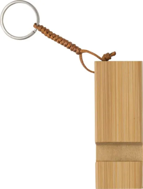 Kian Bamboo key chain phone stand 