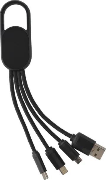 Idris 4-in-1 Charging cable set  Crna