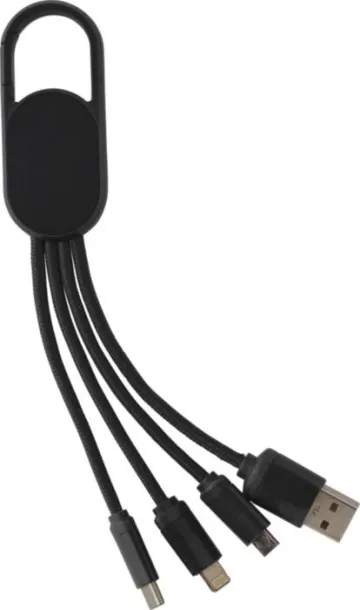 Idris 4-in-1 Charging cable set  black