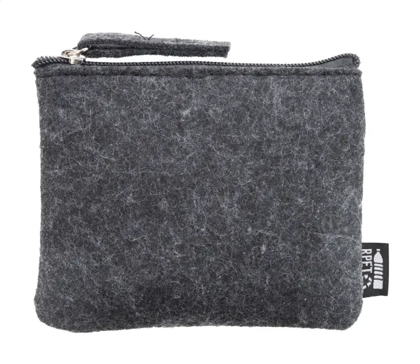 Refelt Money RPET felt purse Dark grey