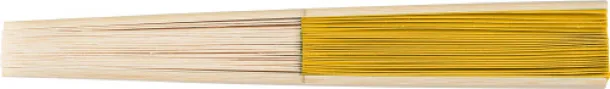 ELIO Bamboo hand held fan Žuta