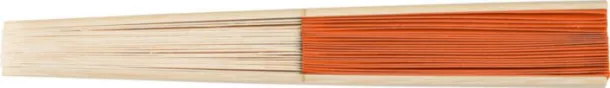 ELIO Bamboo hand held fan orange