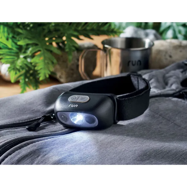 ELYDEE Rechargeable LED head torch Black