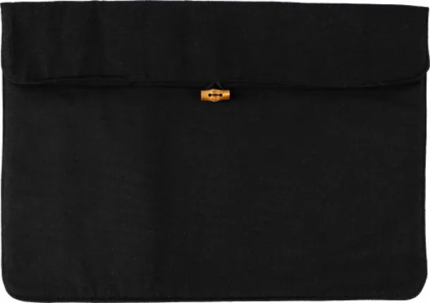 Dirk Cotton (220 gr/m2) laptop pouch  Crna