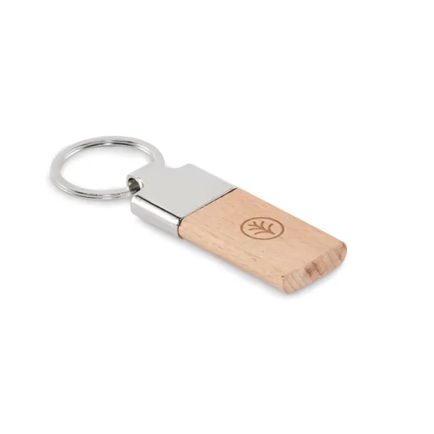 LLAVING Key ring with rubber wood Wood