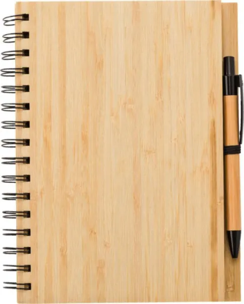 Carmen A5 spiralni notes od bambusa bamboo