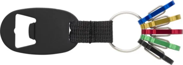 Courtney Aluminium 2-in-1 key holder  black