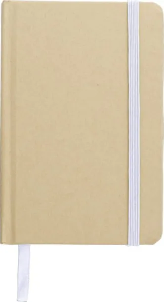 John Recycled paper notebook (A6)  Bijela