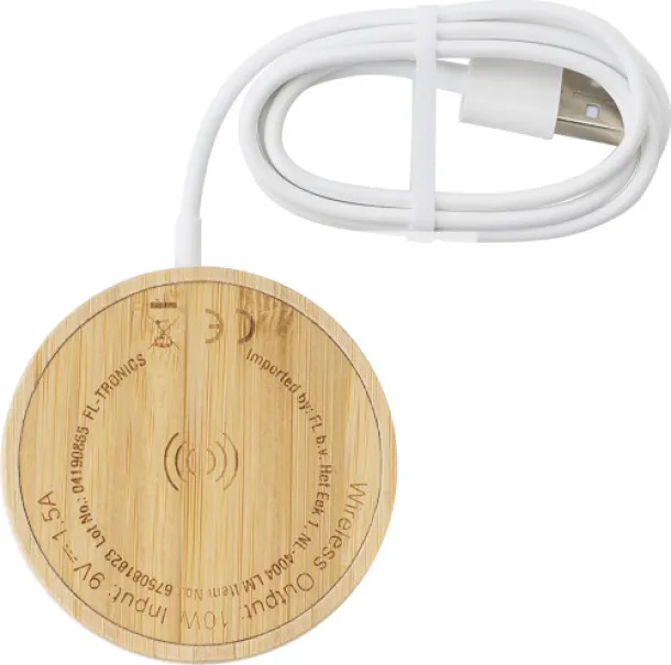 Riaz Bamboo wireless charger  bamboo