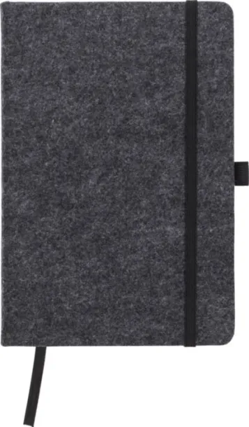 Harper notes od RPET filca, A5 dark grey
