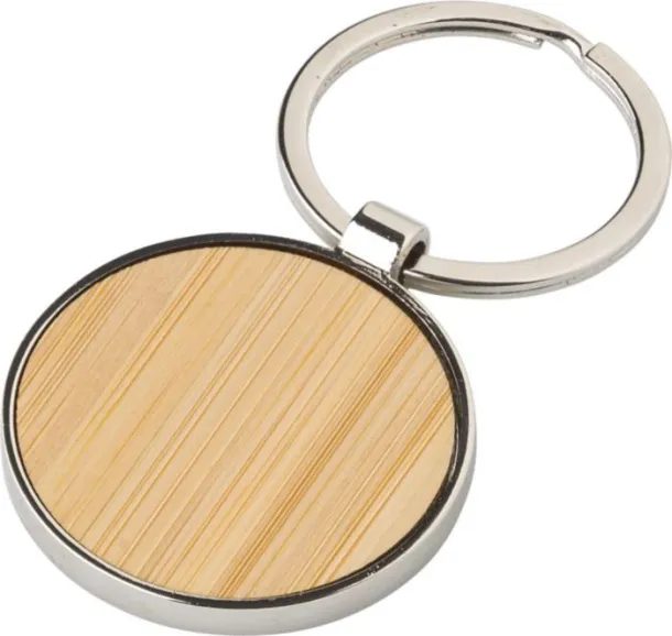 Tillie Bamboo and metal key chain 