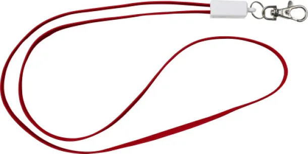 Marguerite TPE 3-in-1 lanyard  red