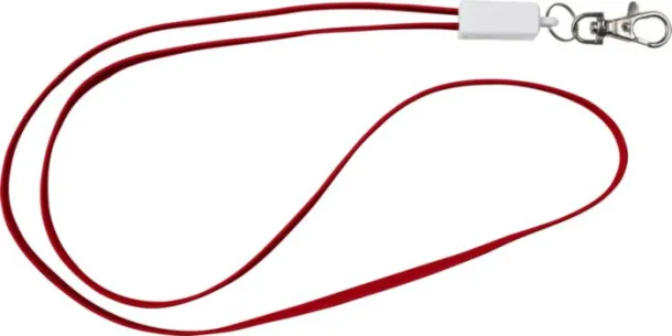 Marguerite TPE 3-in-1 lanyard  red