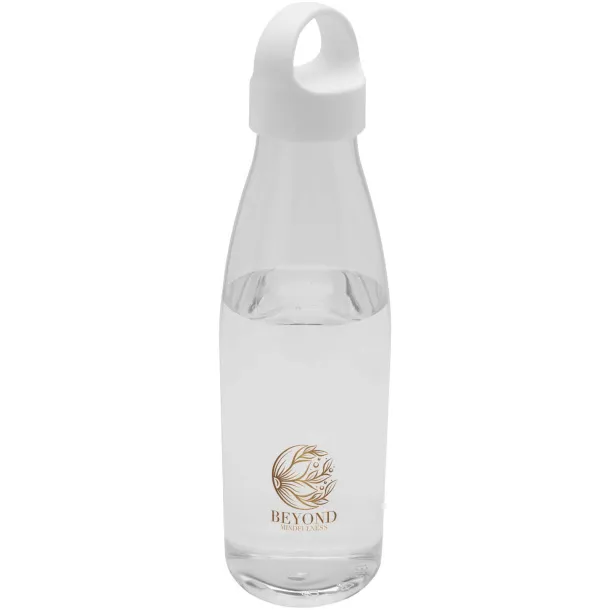 Bergen 800 ml recycled plastic water bottle - Unbranded White