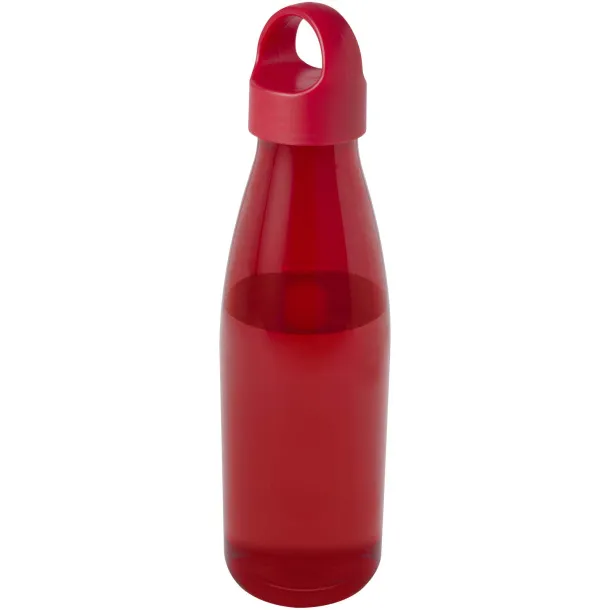 Bergen 800 ml recycled plastic water bottle Red