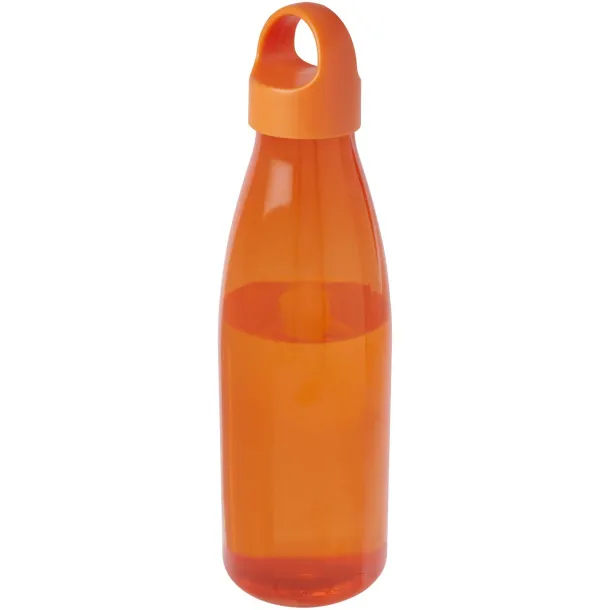 Bergen 800 ml recycled plastic water bottle Orange