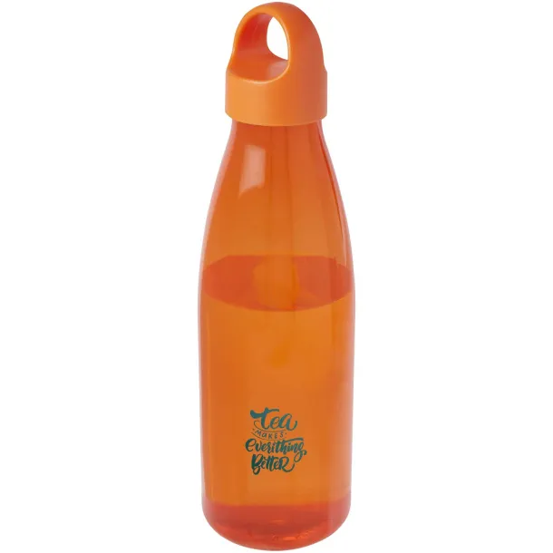 Bergen 800 ml recycled plastic water bottle Orange