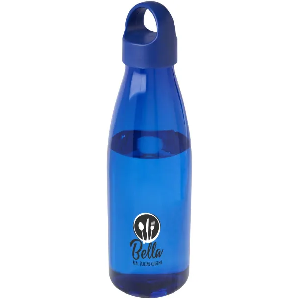 Bergen 800 ml recycled plastic water bottle Royal blue