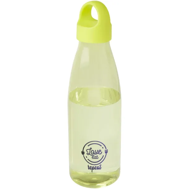 Bergen 800 ml recycled plastic water bottle Lime