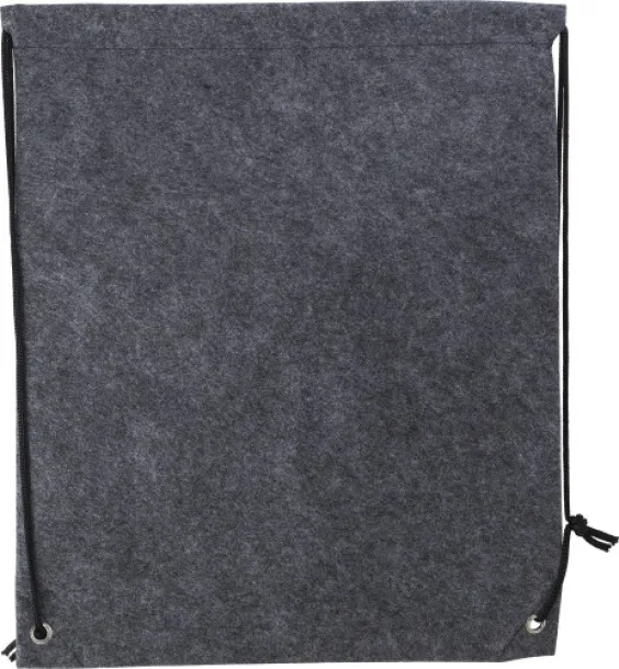 Maya rPET felt drawstring backpack  grey