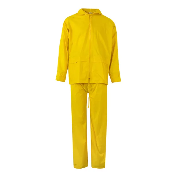 VL SEDNA Rain suit (225g/m²), two-piece in polyester (100%) with PVC coating Yellow