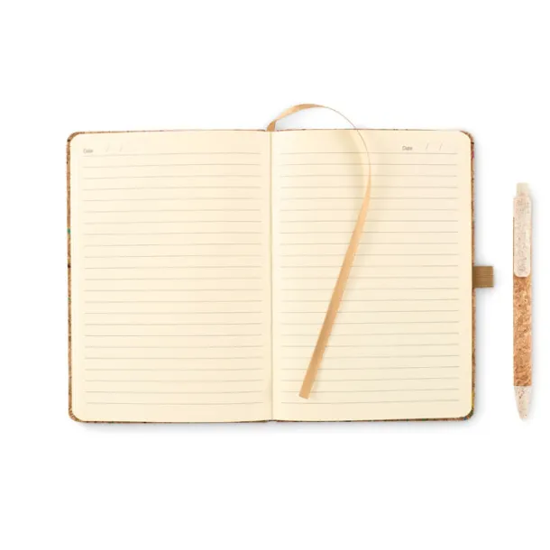 CORNOTA A5 cork coloured notebook Beige