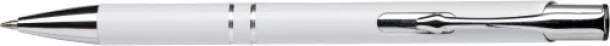 Kamari Recycled aluminium ballpen  white