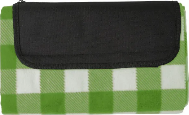 Vesper rPET foldable polar fleece blanket light green