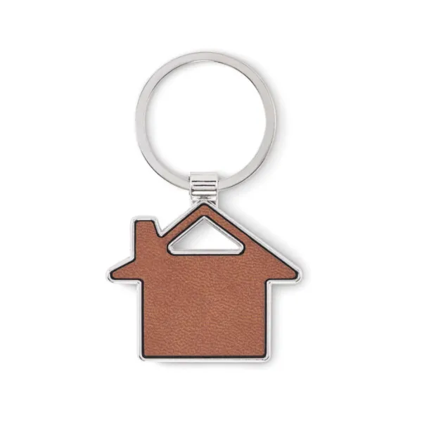 LOUSE House shaped key ring Brown