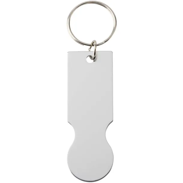 Rhea shopping cart keyring Silver