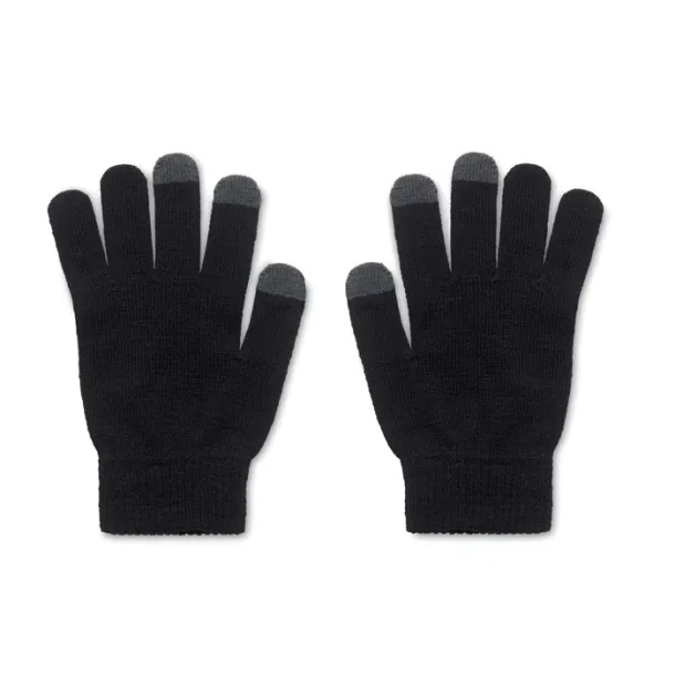 DACTILE RPET tactile gloves Black