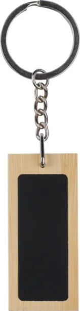 Geoffrey Bamboo keychain Crna