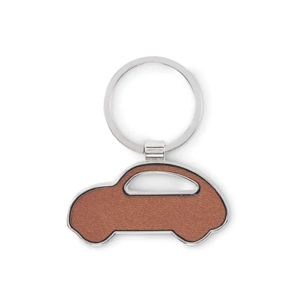 LAR Car shaped key ring Brown