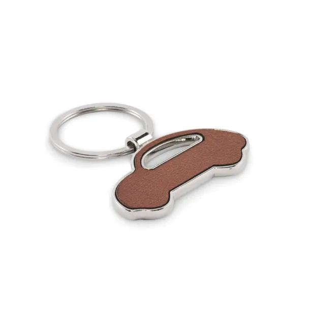 LAR Car shaped key ring Brown