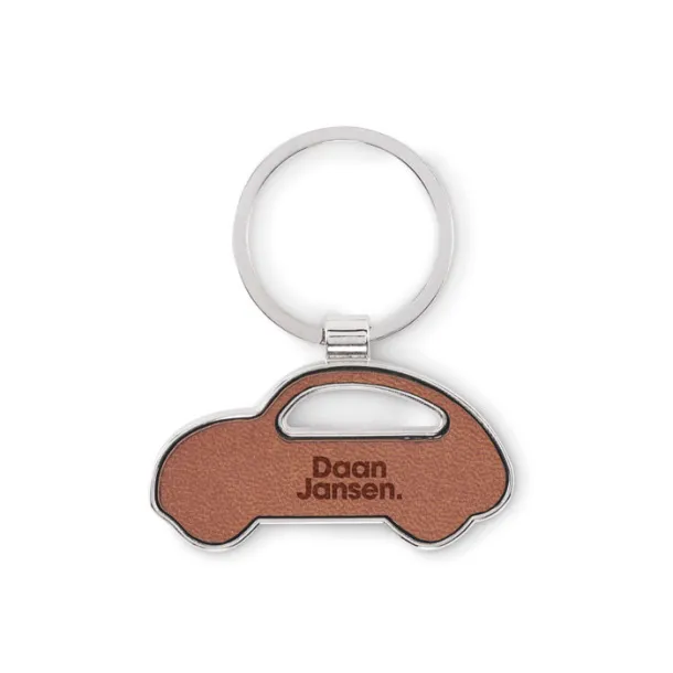 LAR Car shaped key ring Brown