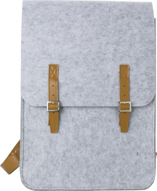 Avery rPET felt backpack  light grey