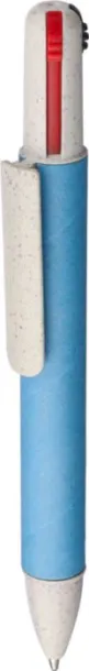 Deborah Recycled carton four-color ballpen light blue