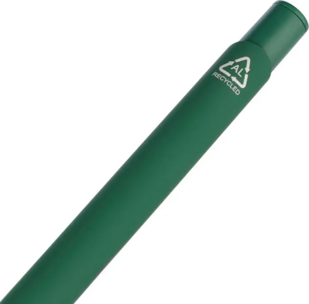 Gladys Recycled aluminium ballpen Zelena