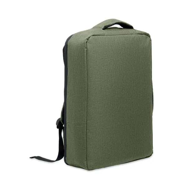 LAUGAR Slim 15 inch laptop backpack army green