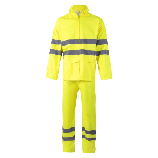 VL VENUS Rain suit (130g/m²), in polyester (100%) with PU coating Yellow