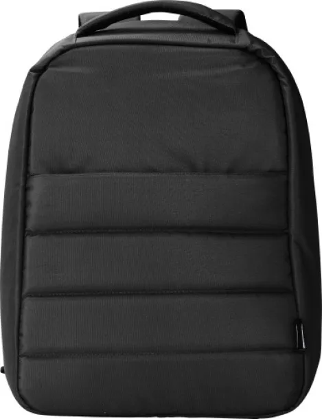 Calliope rPET polyester (300D) anti-theft laptop backpack  black