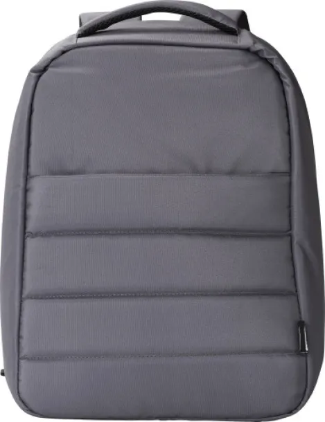 Calliope rPET polyester (300D) anti-theft laptop backpack  Siva